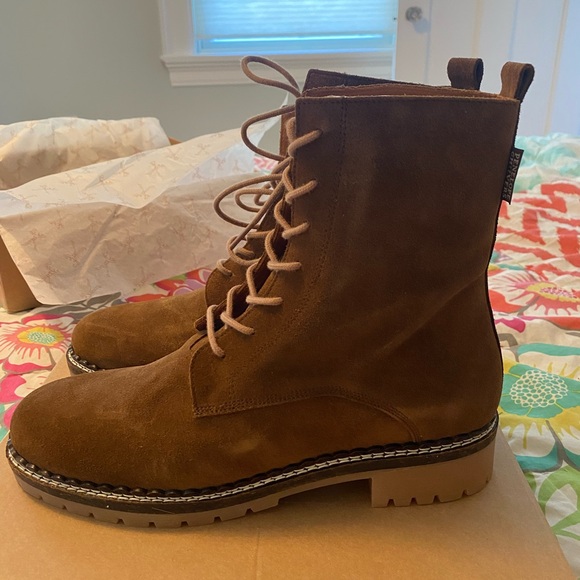 Penelope Chilvers Suede Lace Up Boots - Picture 6 of 8